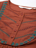Thumbnail for All About You Women Ethnic Motifs Embroidered Thread Work Kurta - Distacart