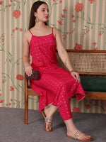Thumbnail for Ode by House of Pataudi Floral Printed Regular Kurta with Trousers - Distacart