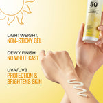 Thumbnail for Nykaa Naturals SUNKISSED GLOW Invisible Sunscreen Gel SPF 50 PA++++ with Niacinamide and Vitamin C - Distacart