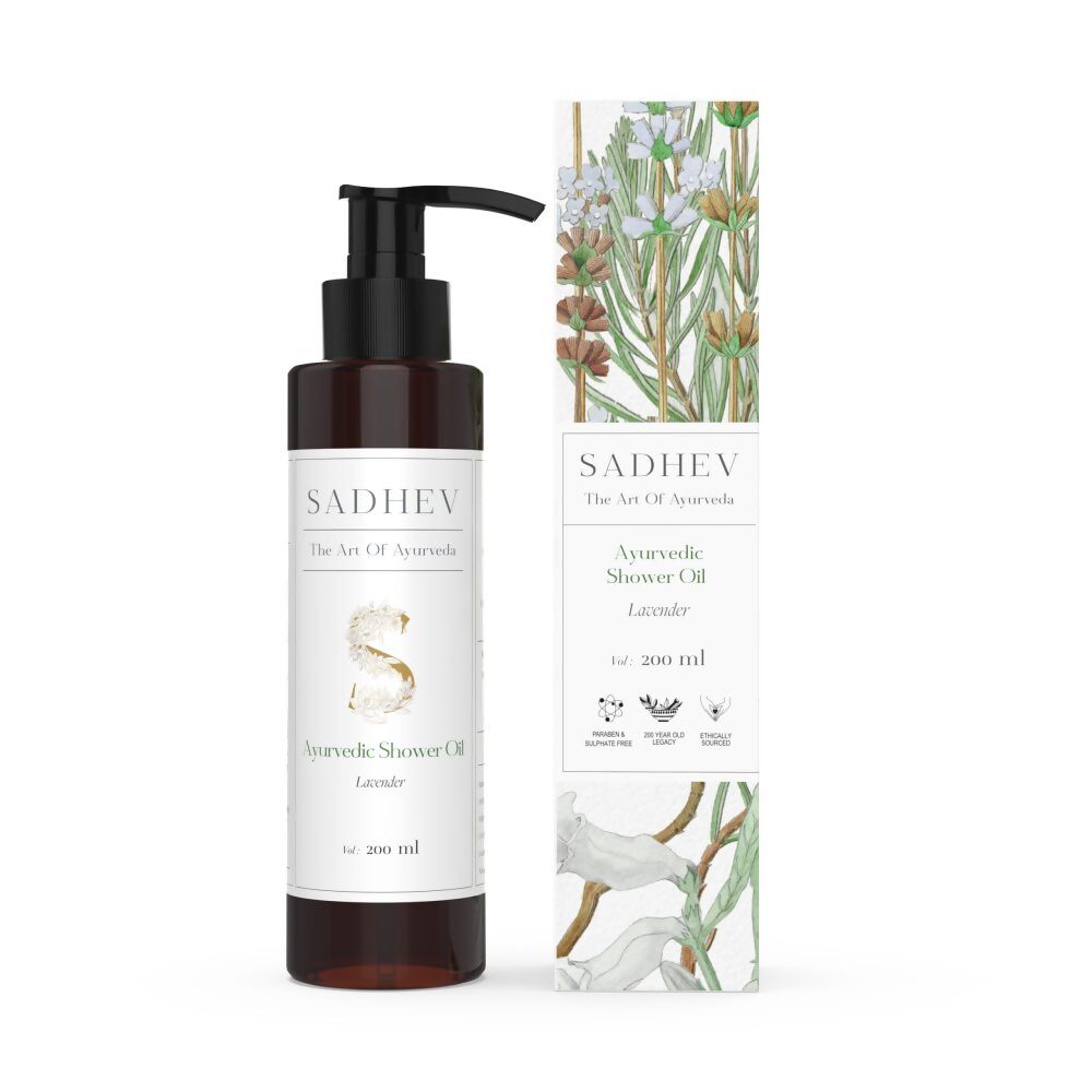 Sadhev Ayurvedic Lavender Shower Oil - Distacart
