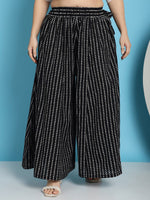 Thumbnail for TAG 7 Geometric Printed Pure Cotton Flared Ethnic Palazzo