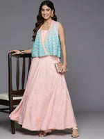 Thumbnail for Ahalyaa Women's Traditional Wear Co-ods - Pink - Distacart