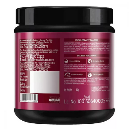 MuscleBlaze EAA 8000 Lemonade - Distacart