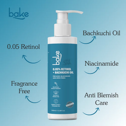 BAKE 0.05% Retinol Face Wash - Distacart