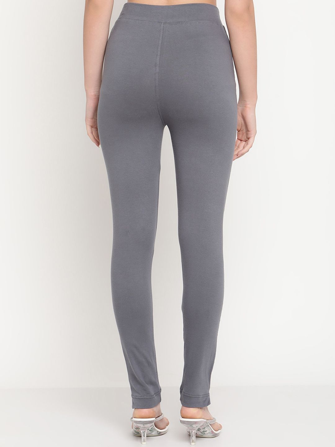 TAG 7 Women Yellow & Grey Ankle-Length Leggings Set of 2 - Distacart