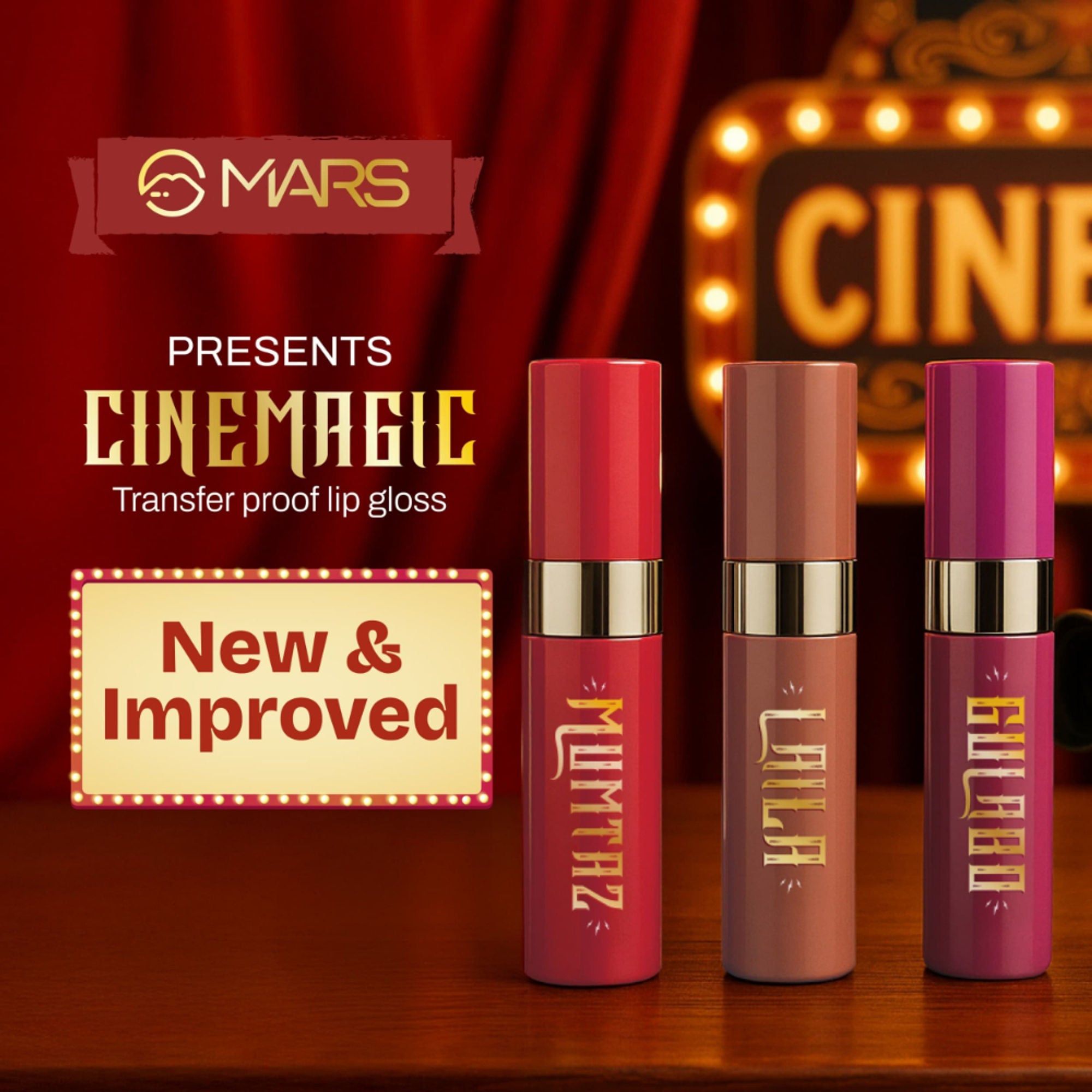 MARS Cosmetics Cinemagic Transfer-Proof Lip Gloss - 05-Mastani - Distacart