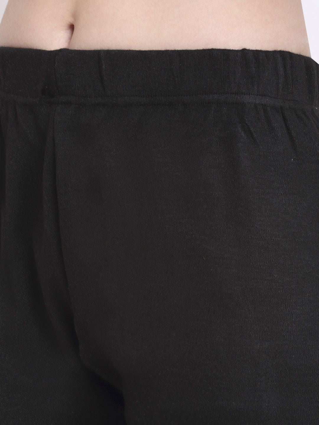 TAG 7 Women Pack Of 2 Peach & Black Solid Ankle-Length Leggings - Distacart