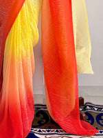 Thumbnail for Anouk Embellished Sequinned Pure Georgette Designer Saree - Distacart