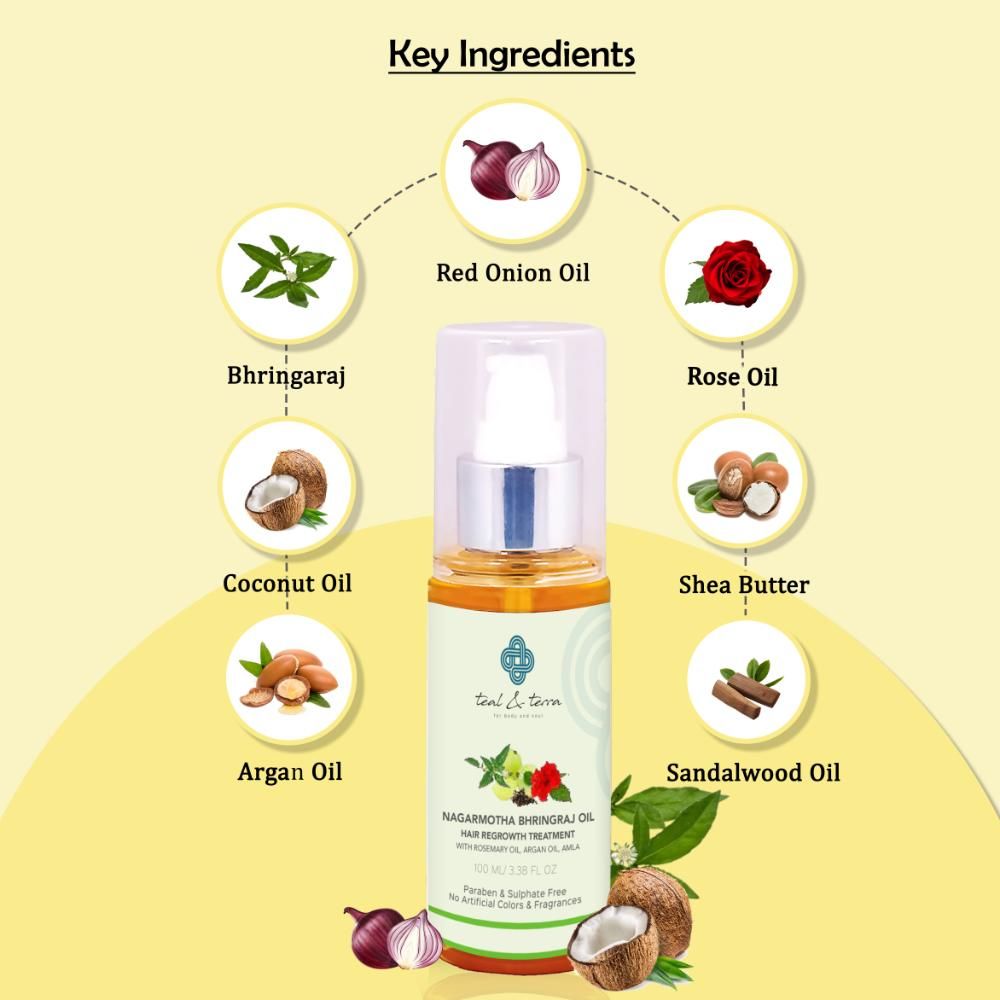 Teal and Terra Nagarmotha Bhringraj Hair Oil - Dista