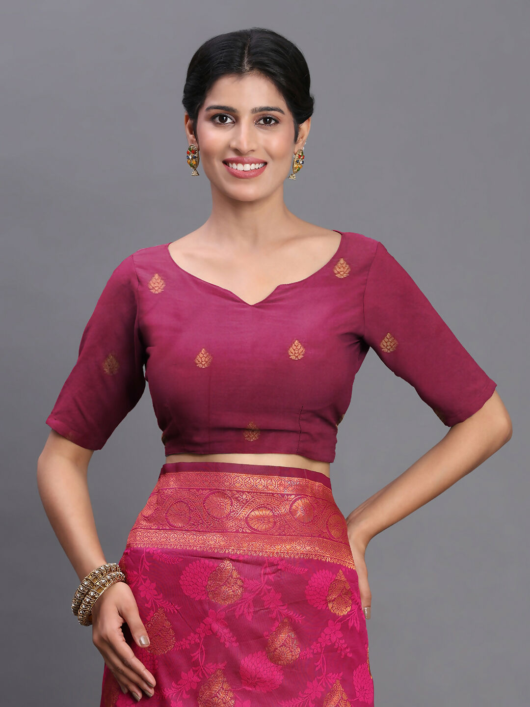 Astita Silk Pink Saree