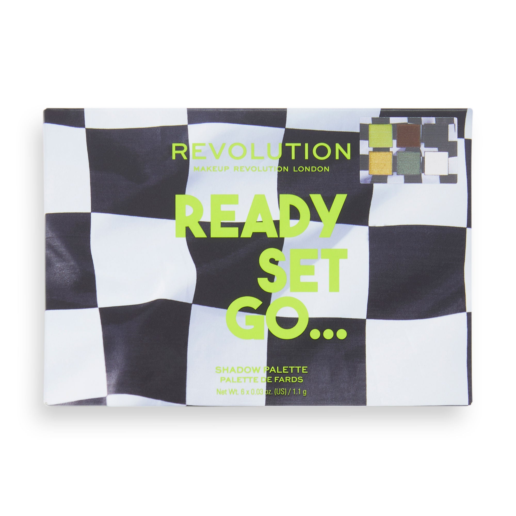 Makeup Revolution Power Eyeshadow Palette 90's Baby - Ready Set Go