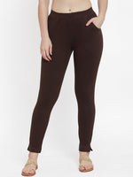 Thumbnail for TAG 7 Women Olive Green & Brown Pack of 2 Leggings - Distacart