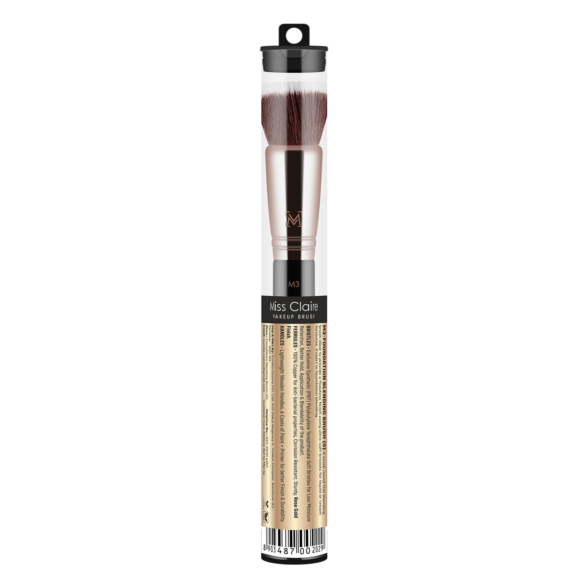 Miss Claire M3 - Foundation Blending Brush (S) - Rose Gold