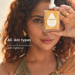 Thumbnail for Skinvest Molten Gold Shimmer Drops With Buff Body Brush - Distacart