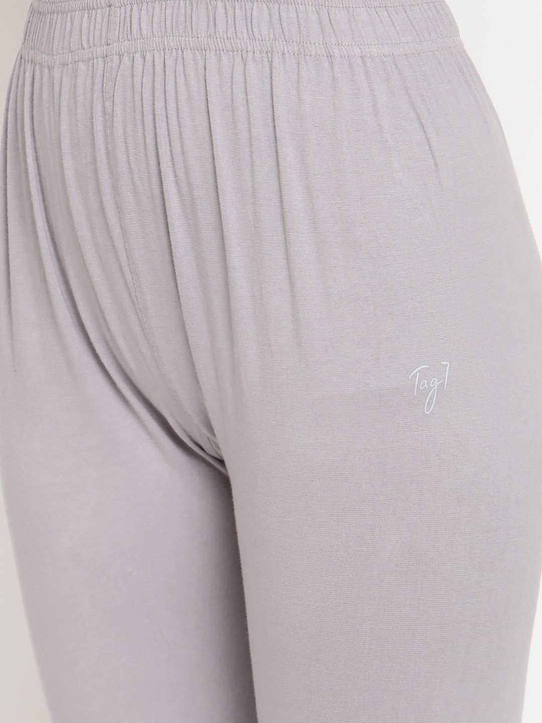 TAG 7 Women Set of 2 Blue & Grey Ankle Length Leggings - Distacart