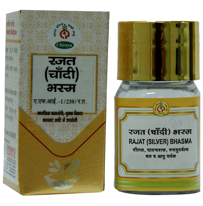 Chirayu Rajat (Chandi) Bhasma