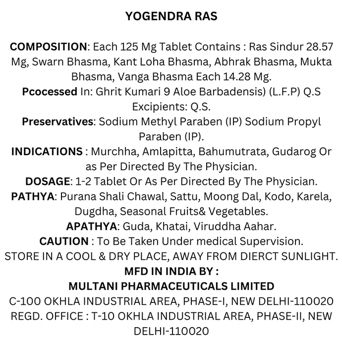 Multani  Yogendra Ras With Gold