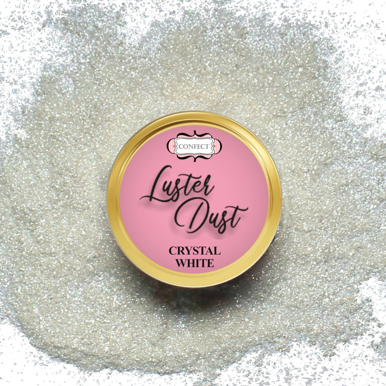 edible luster dust pack of 5 gold silver pink green white 25 gm