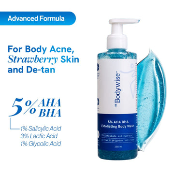 Be Bodywise 5% AHA BHA Exfoliating Body Wash - 250ml