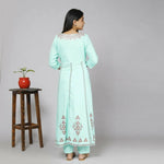 Thumbnail for Alvano Women's Stylish Rayon Anarkali Kurta with Pant and Dupatta set Casual wear, Partywear, Wedding - Distacart