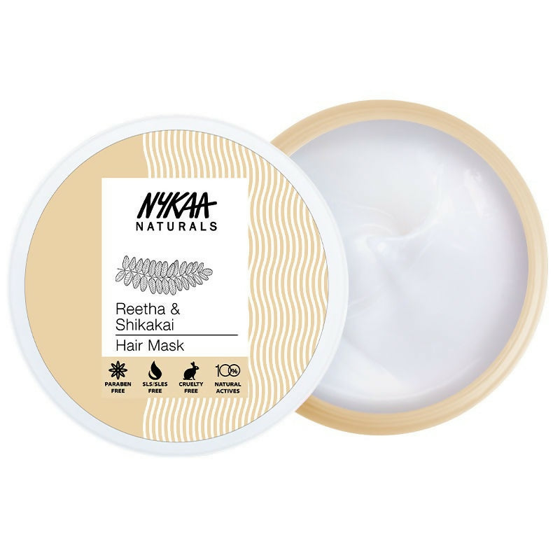 Nykaa Naturals Reetha & Shikakai Hair Mask for Damage Repair & Sulphate-Free - Distacart