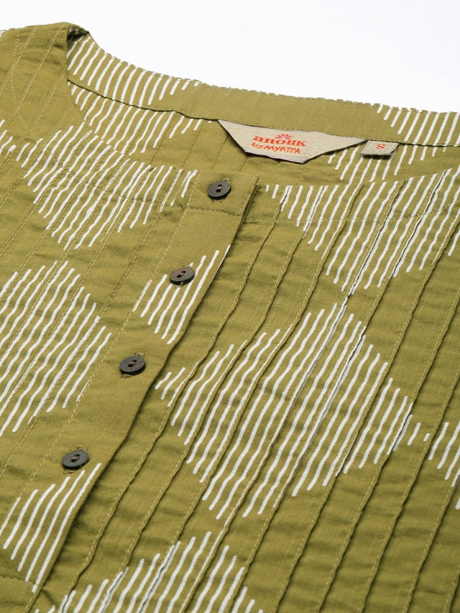 Anouk Women Printed Regular Pure Cotton Kurta with Trousers - Distacart