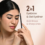 Thumbnail for Swiss Beauty 3 In 1 Eyeliner, Eyebrow Filler and Kajal , 24-Hour Stay ,Waterproof - 01 Black - Distacart