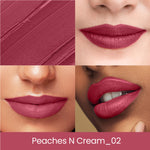Thumbnail for Swiss Beauty Lip Stain Matte Lipstick - 202 Peaches And Cream - Distacart