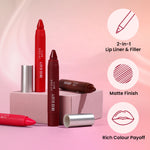 Thumbnail for Swiss Beauty Lip Stain Matte Lipstick - 202 Peaches And Cream - Distacart