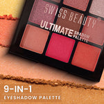 Thumbnail for Swiss Beauty Ultimate 9 Pigmented Colors Eyeshadow Palette - 1 - Distacart