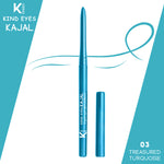 Thumbnail for kinded kind eyes kajal 3 in 1 kohl kajal eye liner smokey eye shadow 03 treasured turquoise