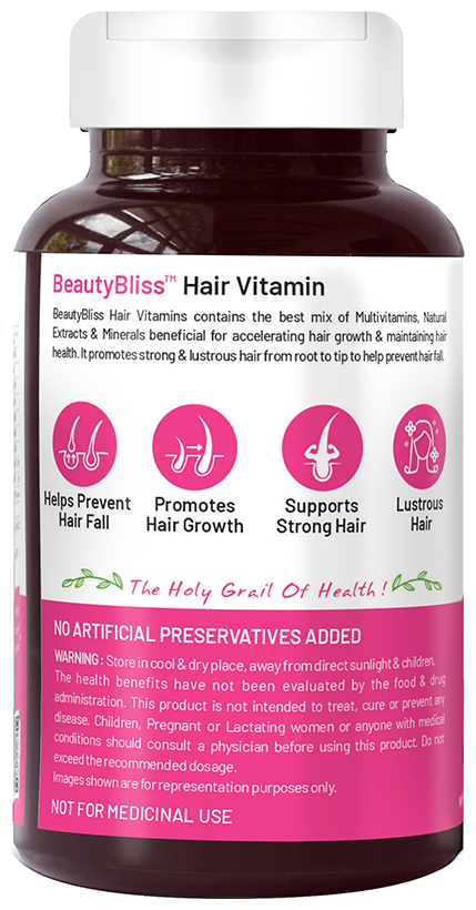 bliss welness hair vitamins veg tablet