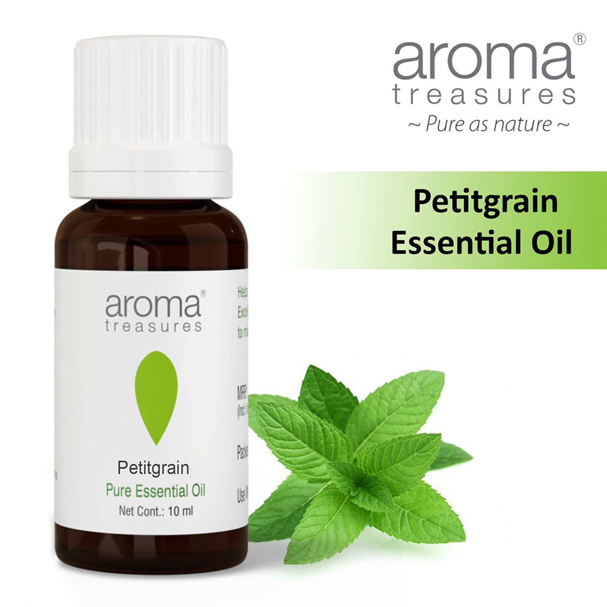 Aroma Treasures Petitgrain Pure Essential Oil - Distacart