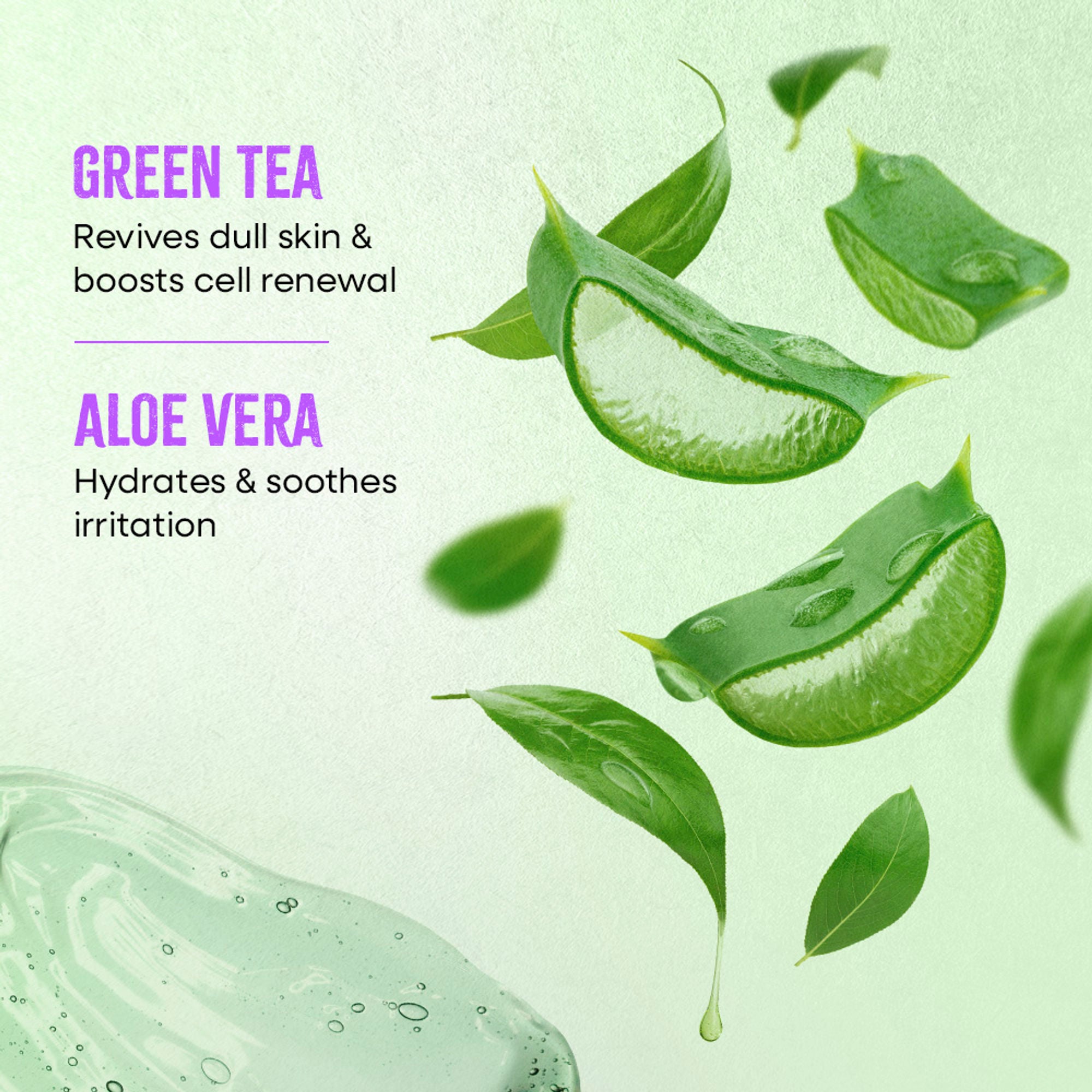 Nykaa Green Tea + Aloe Vera Sheet Mask For Hydrated Skin - Formulated in Korea - For All Skin Types - Green Tea + Aloe Vera - Distacart