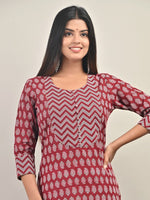 Thumbnail for Swasti Ethnic Motifs Printed Gotta Patti Pure Cotton Kurta