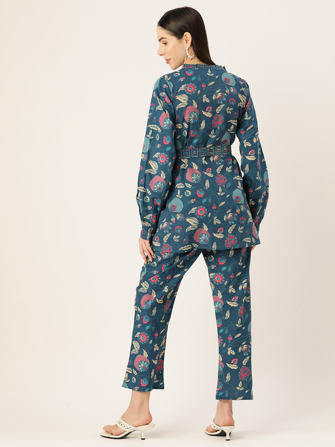 InWeave Blue Kalamkari Co Ord Set