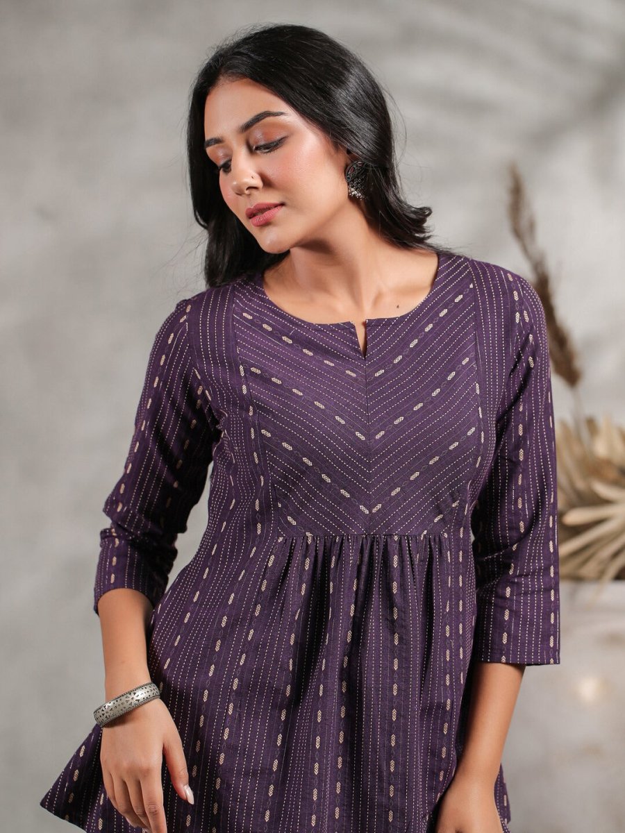 Anubhutee Ethnic Motifs Printed Notched Neck A-Line Kurti - Distacart