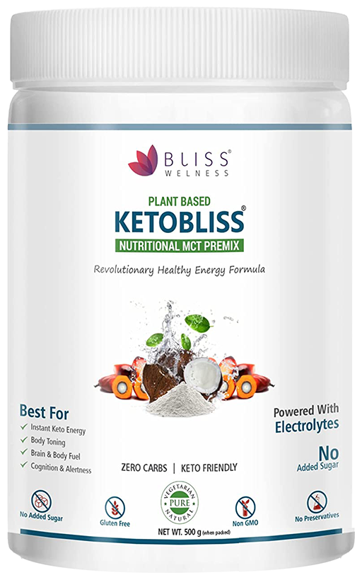 bliss welness ketobliss nutritional mct premix unflavored