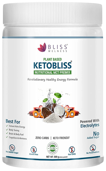 bliss welness ketobliss nutritional mct premix unflavored