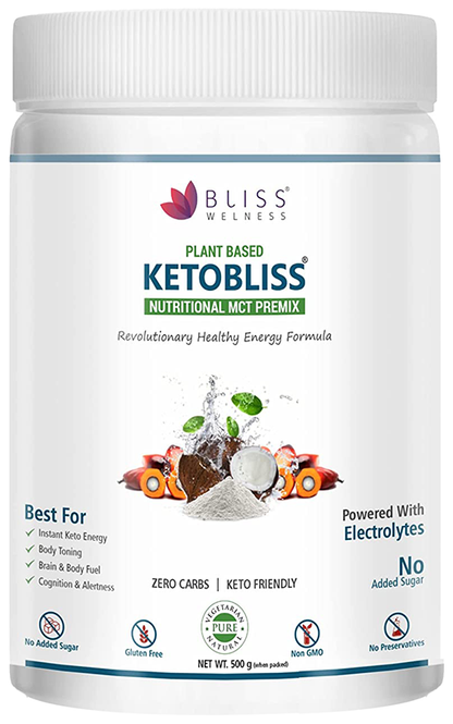 bliss welness ketobliss nutritional mct premix unflavored