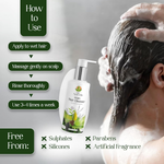Thumbnail for Him Ayurveda Green Tea Bringha Hair Cleanser Ayurvedic Shampoo For Hair Growth & Hair Fall Control