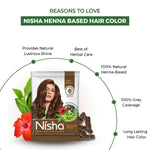 Thumbnail for Nisha Henna Based Hair Colour for Women & Men Brown 4.0 (Pack of 10) - Distacart