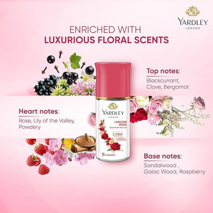 Yardley London Rose Underarm Deodorant Roll On - Dista