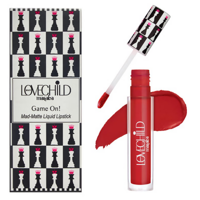 LoveChild By Masaba Gupta Rani Transfer-proof Blue Toned Red Liquid Lipstick - Distacart
