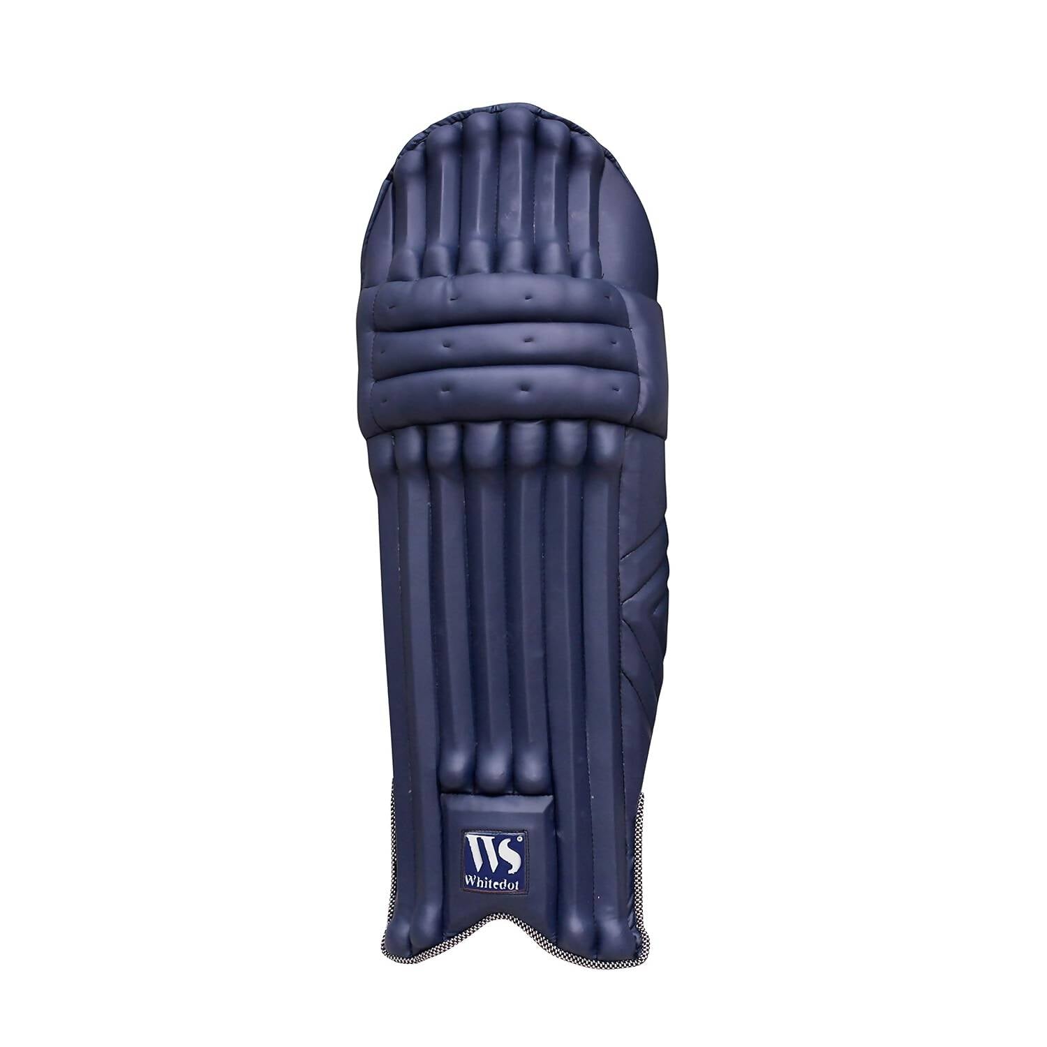 Whitedot Dot 2.1 Pu New Cricket Batting Pad (Youth/Medium, Navy Blue) - Distacart