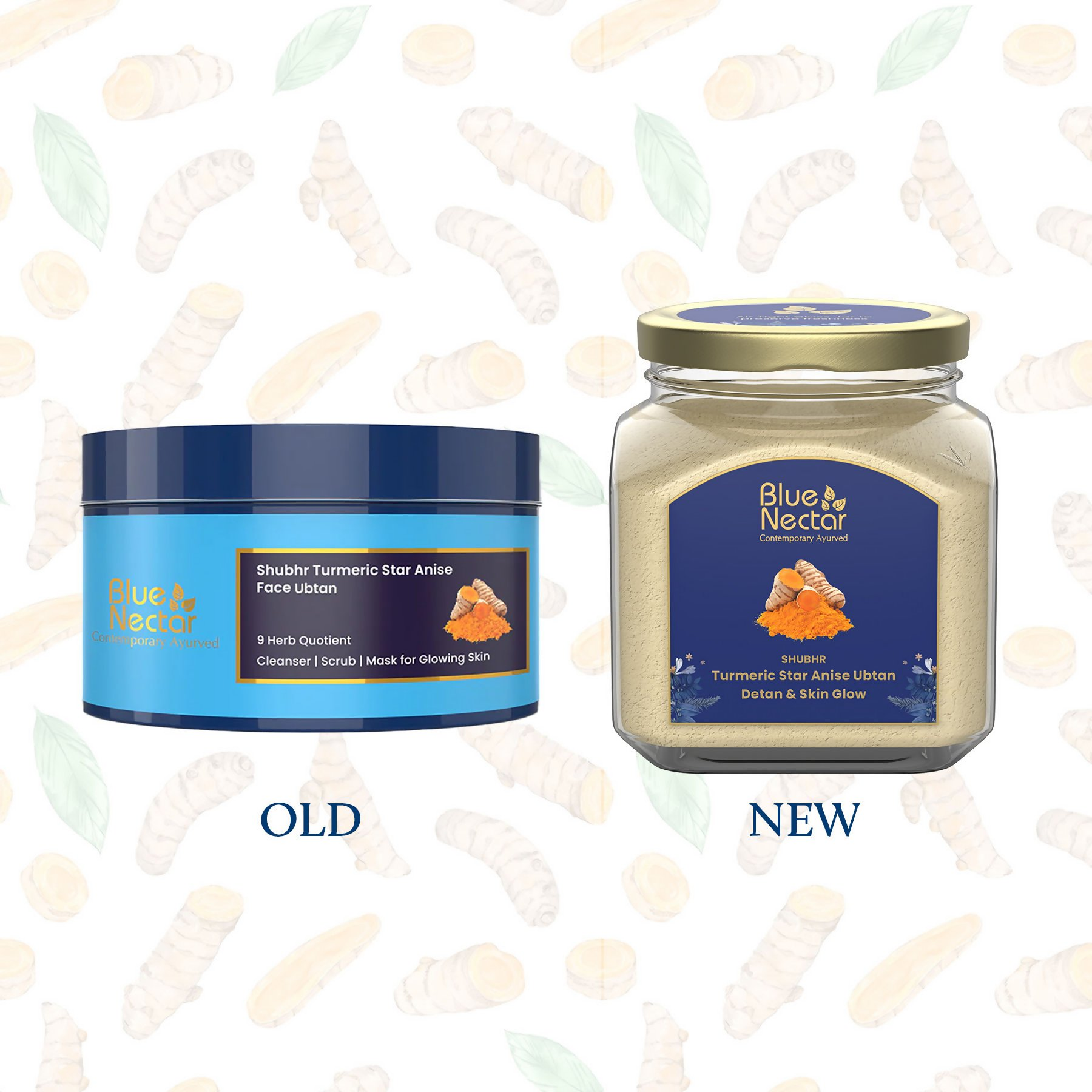 Blue Nectar Turmeric Star Anise Ubtan Face Pack - Distacart