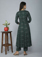 Thumbnail for Alvano Women's Attractive And Stylish Rayon Anarkali Kurta With Pant And Dupatta - Distacart