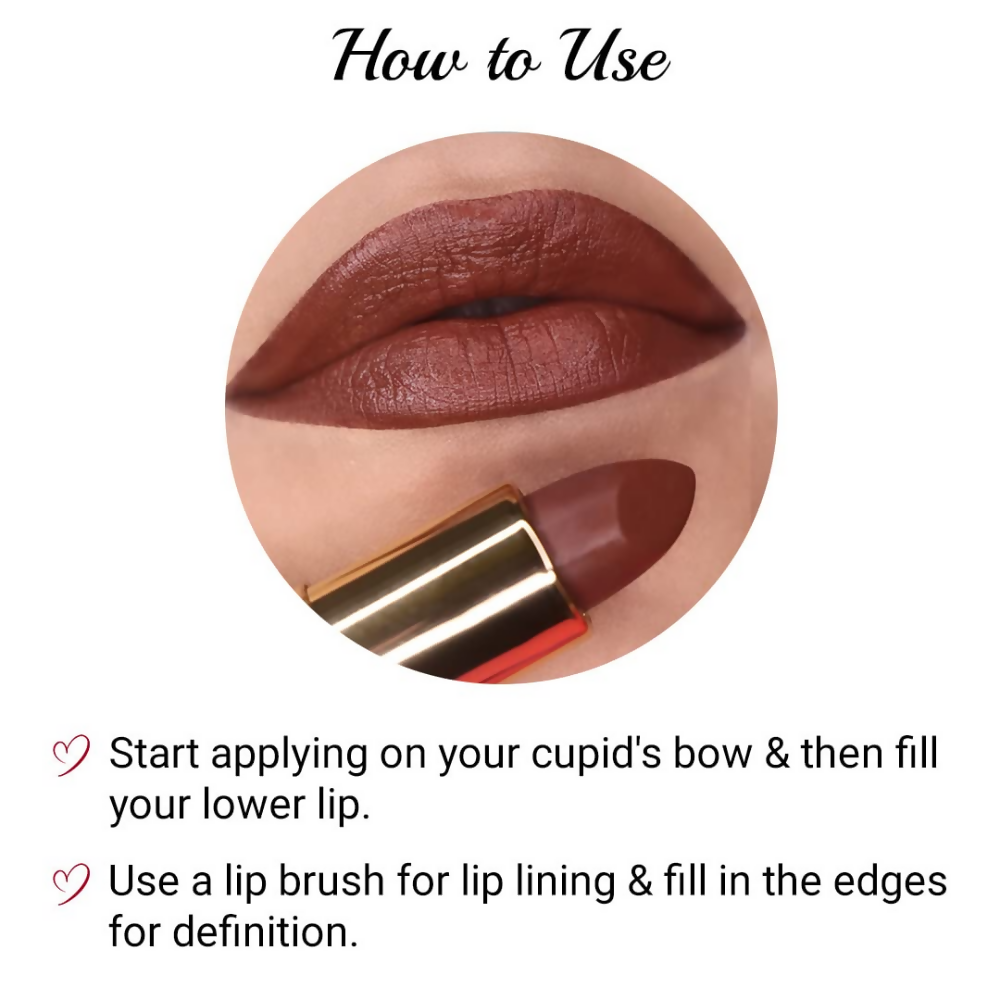 Iba Long Stay Matte Lipstick - M03 Toffee Brown - Dista