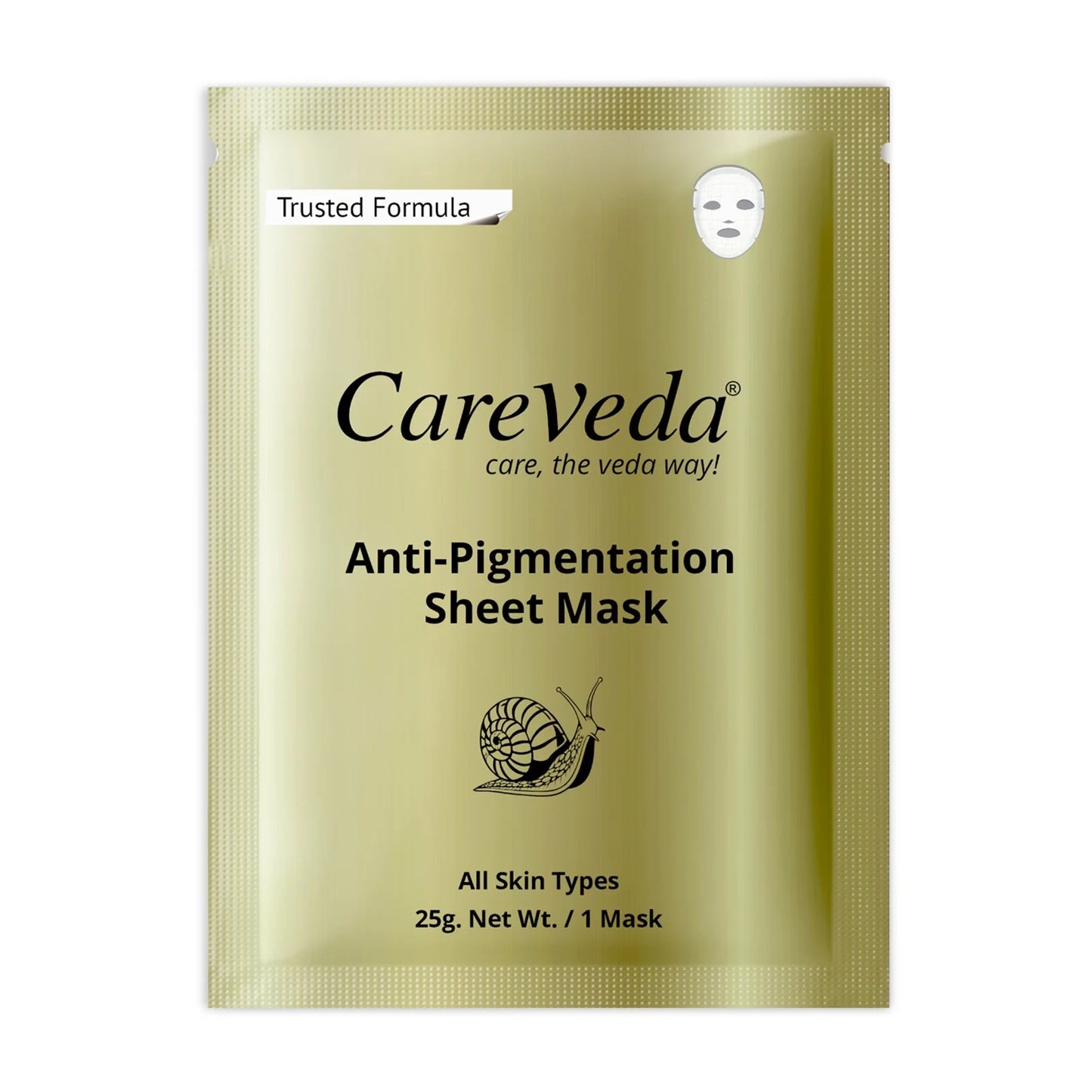 CareVeda Tone & Glow Anti Pigmentation Sheet Mask Suitable For All Skin Types - Dista