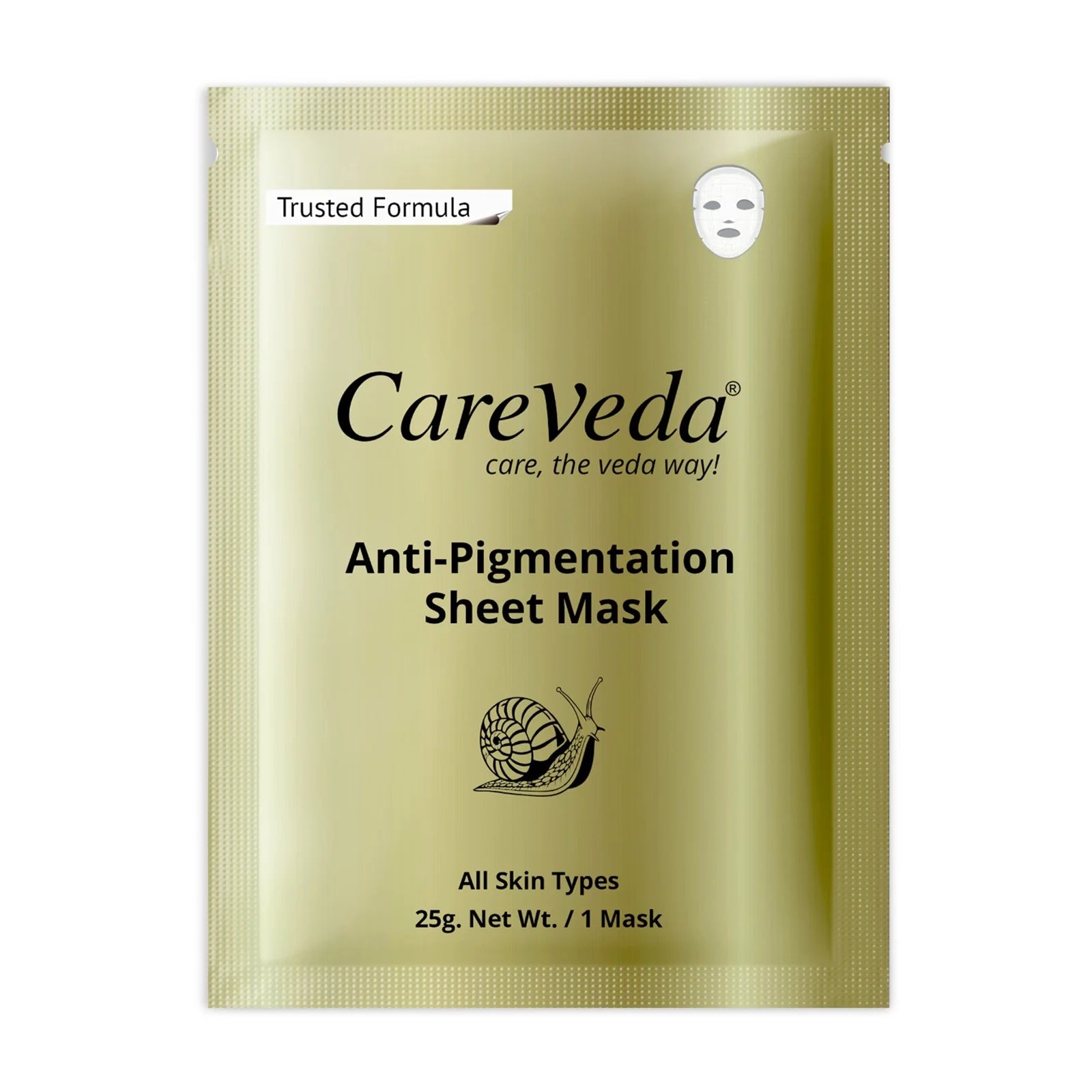 CareVeda Tone & Glow Anti Pigmentation Sheet Mask Suitable For All Skin Types - Dista